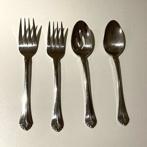 Towle Santa Barbara Pattern Hostess Serving Set 4 Pieces 18/8 Stainless Steel